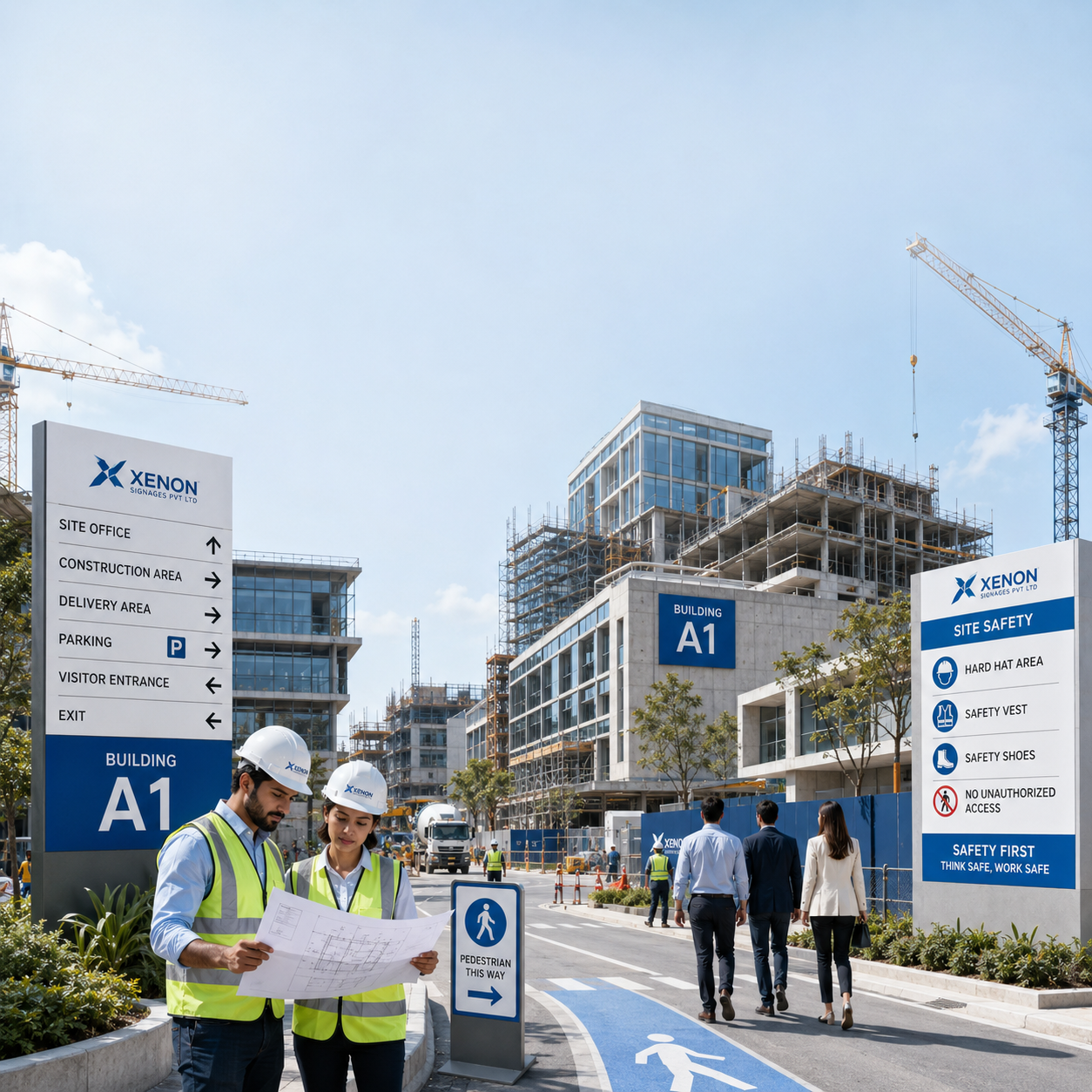 Wayfinding Signage for Construction Industry