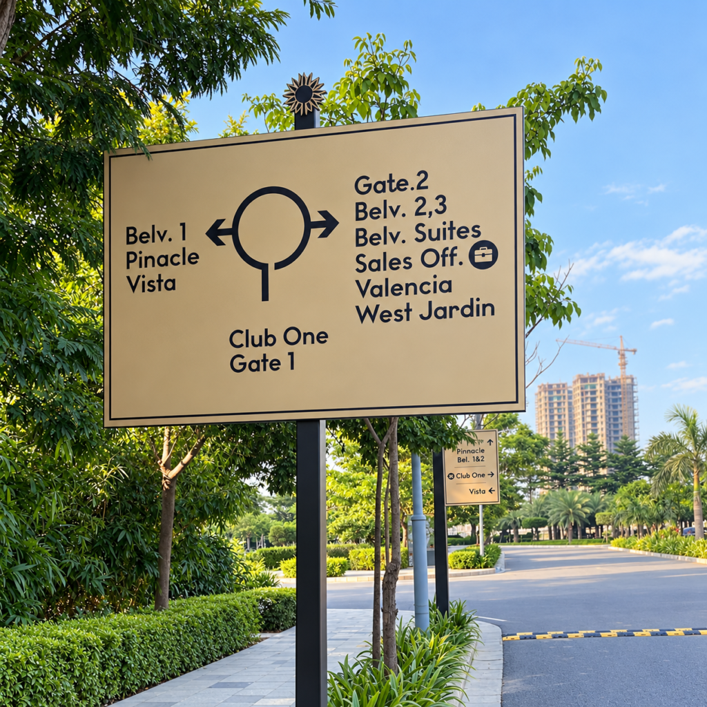 Modern-Directional-Sign-Landscaped