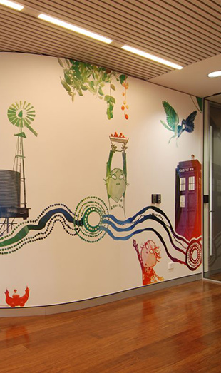 3d wall branding